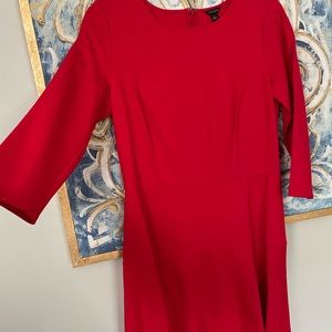 Ann Taylor red cocktail dress